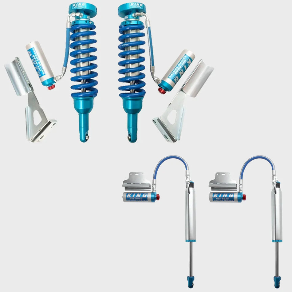 '05-CURRENT TOYOTA TACOMA SET 0-3" KING 2.5 EXTENDED TRAVEL COILOVERS & REAR SHOCKS