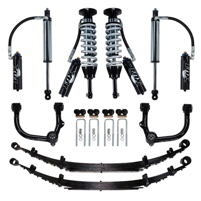 Ultimate Pkg Chromoly Tube Uniball UCA, FOX Factory Race Series w/ DSC Reservoir, w/ Rear Leaf Springs, 2005+ Tacoma 2/4WD