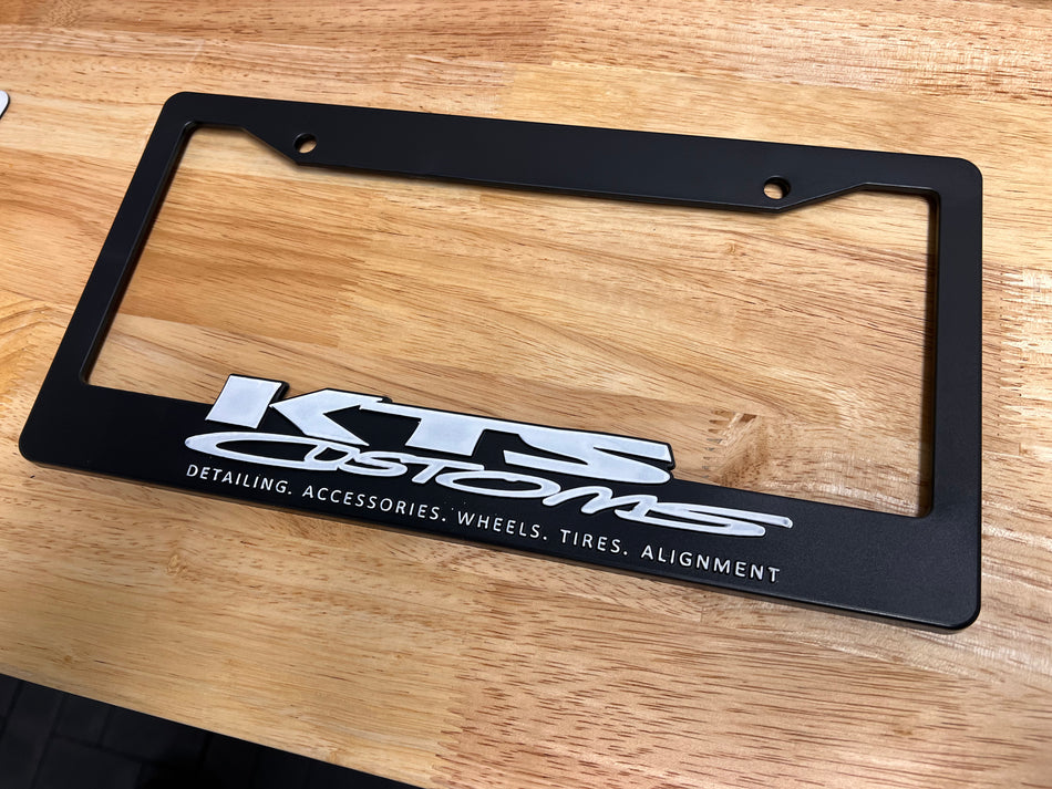 KTS CUSTOMS LICENSE PLATE FRAME
