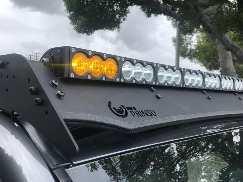 DUAL FUNCTION AMBER/WHITE LED LIGHT BAR PRINSU MOUNTING BRACKET KIT